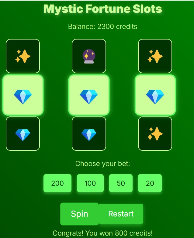 Mystic Fortune Slots Experience